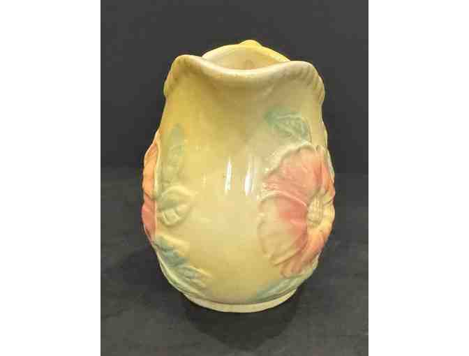 Hall China Vintage Grease Jar and Pitcher Yellow & Flowers