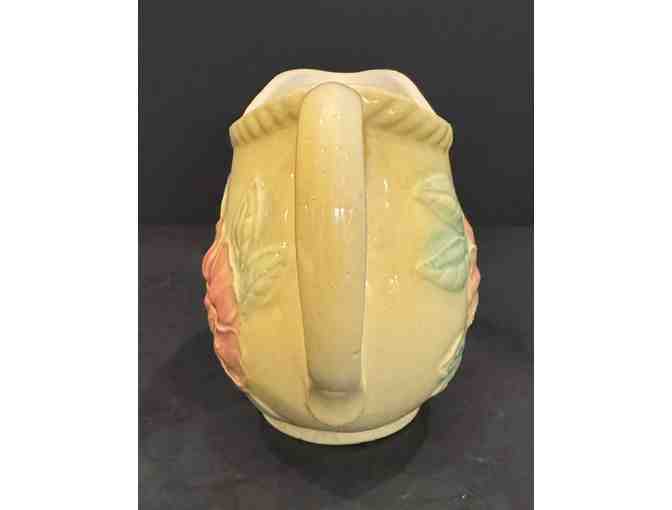 Hall China Vintage Grease Jar and Pitcher Yellow & Flowers