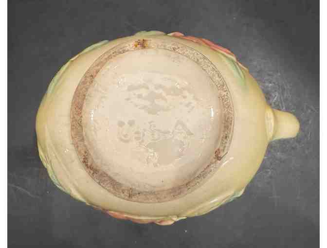 Hall China Vintage Grease Jar and Pitcher Yellow & Flowers