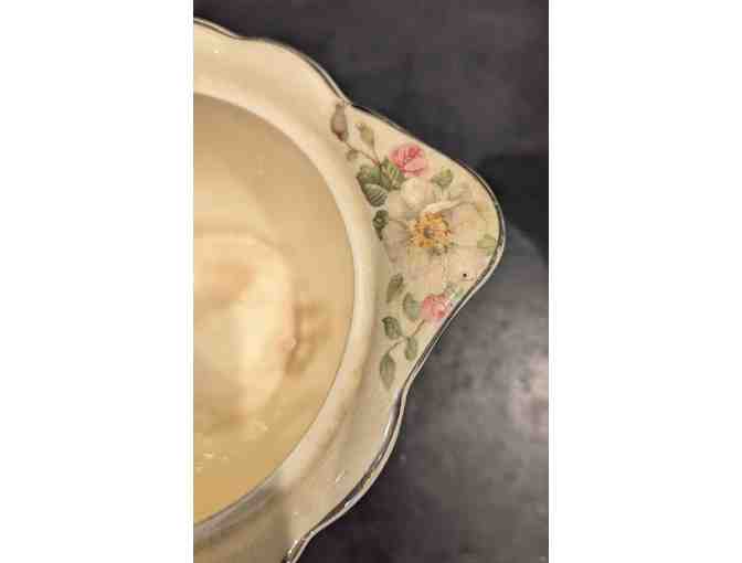 TS&T Cream & Sugar Floral Pattern,