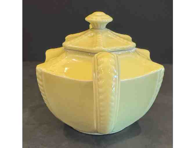 Hall China Yellow Hexagon Shape Teapot