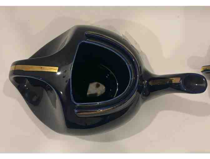 Hall China Streamline Cobalt Blue Teapot