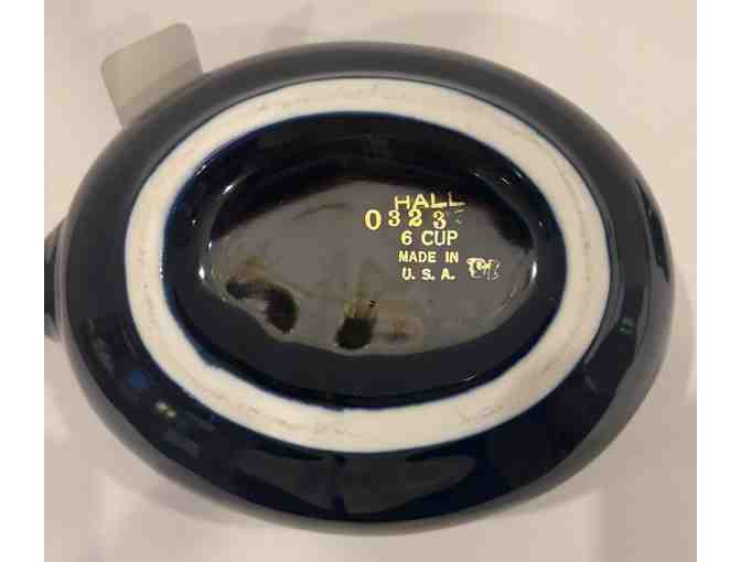 Hall China Streamline Cobalt Blue Teapot