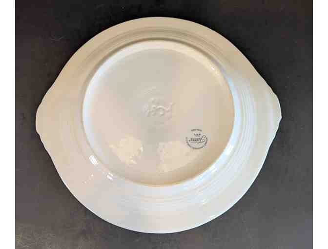 Fiesta Holly & Ribbon Plate w/Tab Handle