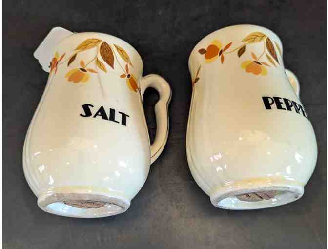 Hall China Autumn Leaf Salt & Pepper - Large set and Small set