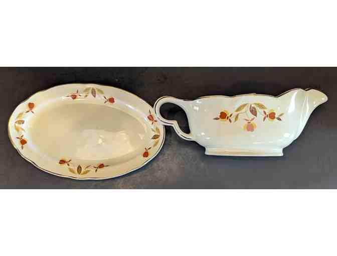 Hall China Autumn Leaf Gravy Boat