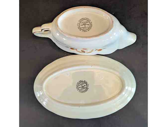Hall China Autumn Leaf Gravy Boat