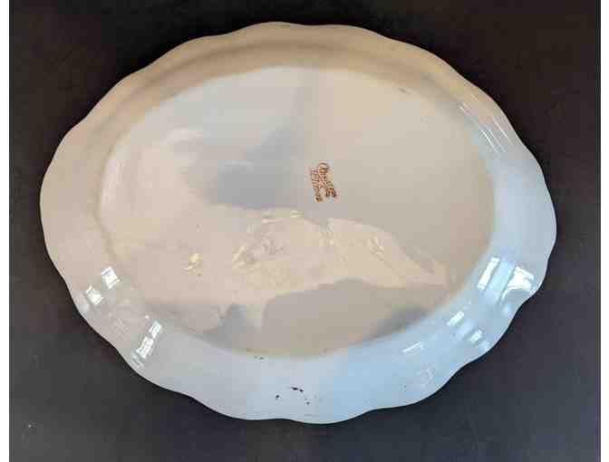 McNicol Pottery Carnation Oval Serving Platter