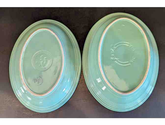 Homer Laughlin Fiesta 3 pcs Seamist Tray Bowl and Platter