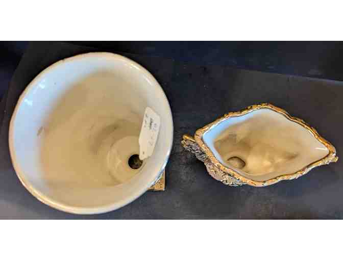 Acme China Weeping Gold Vases 2 pcs