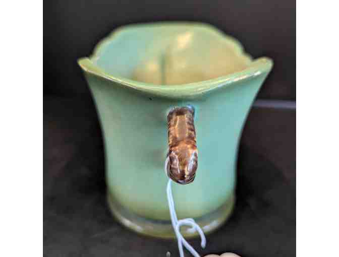 Roseville Pine Cone Vase 457-7 Green