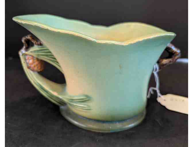 Roseville Pine Cone Vase 457-7 Green