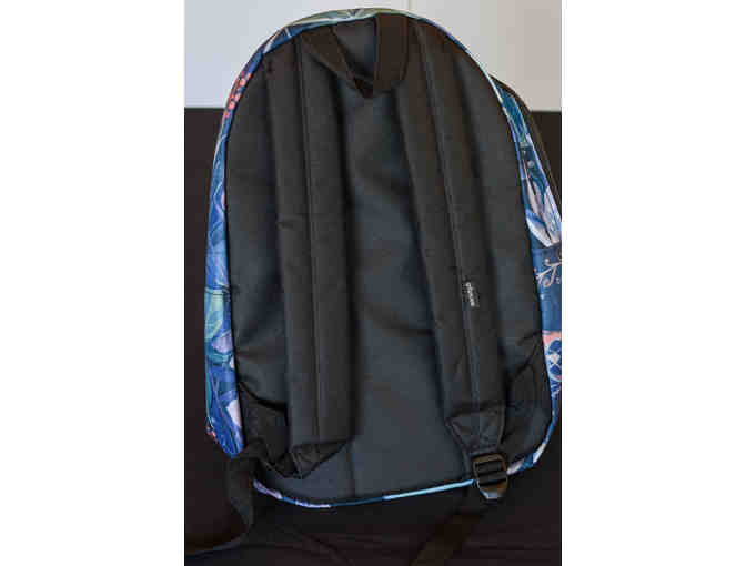 Backpack with Floral and Beautiful Moth Design