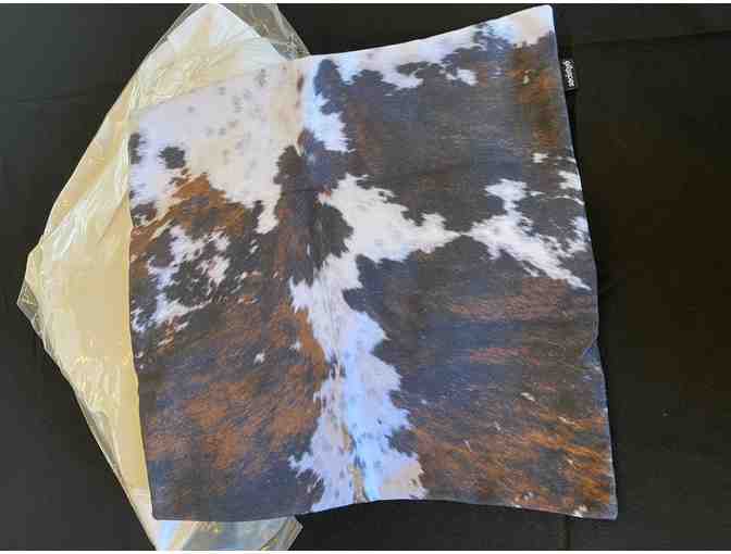 Rustic Cowhide Spots Cover & Throw Pillow #2