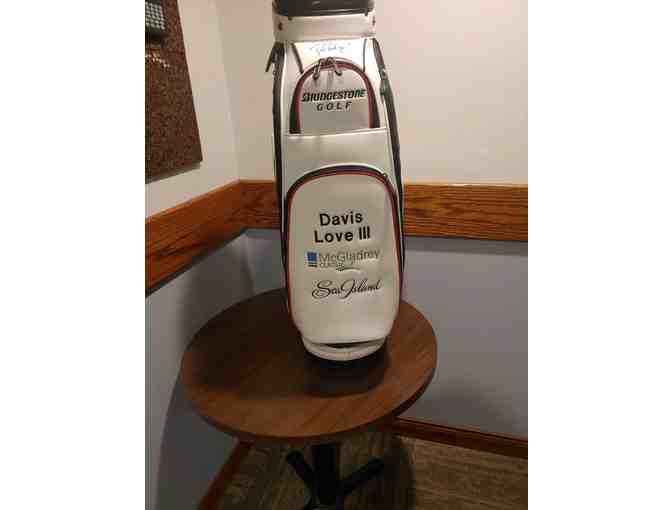 Davis Love III Autographed Bridgestone Cart Bag