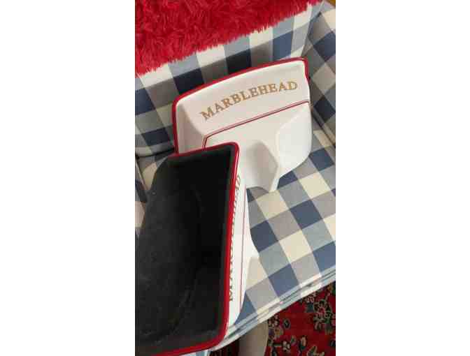 SET OF TWO MARBLEHEAD BOAT STERN PLANTERS