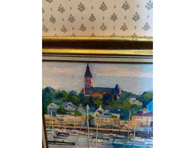MARBLEHEAD OIL PAINTING BY MARC FORESTIER