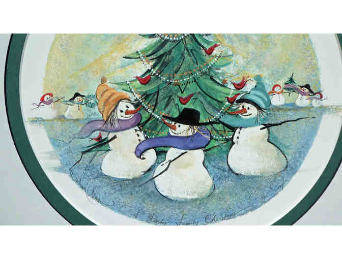 P Buckley Moss Christmas Print