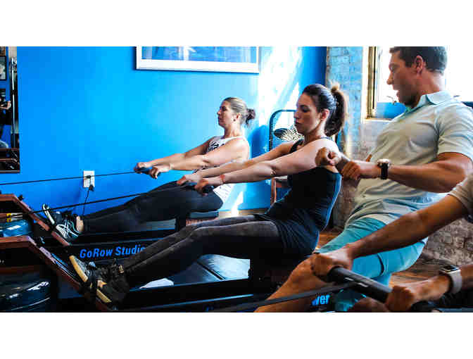 Private Class for 10 at Hoboken's GoRow Studios