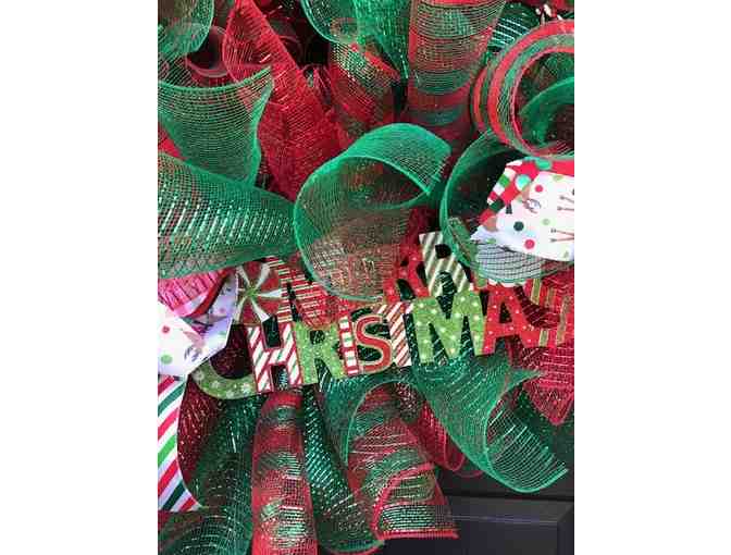 Extra Large 'Merry Christmas' Door Wreath