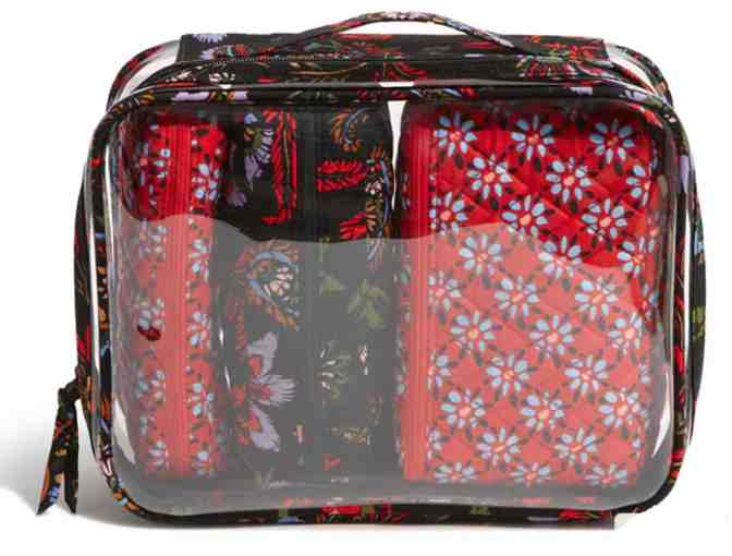 Vera Bradley - Large Travel Duffel & 4 Piece Cosmetic Set