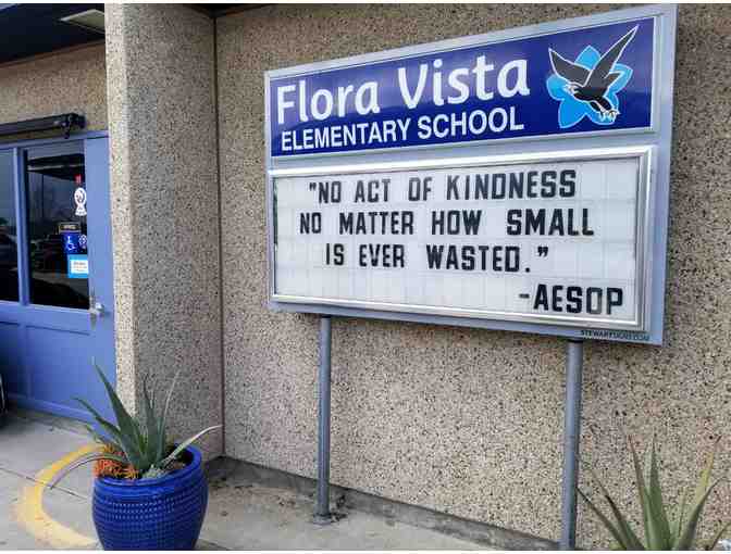 Customized Birthday Greeting on Flora Vista Marquee - December 2019