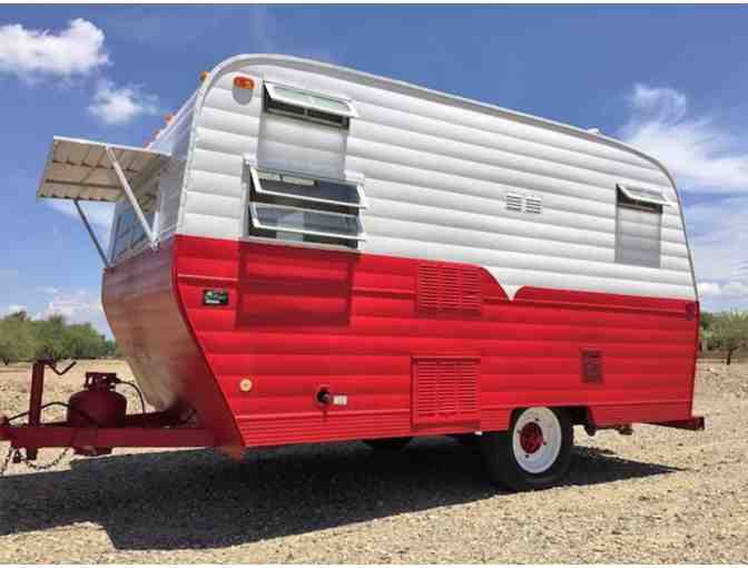 1971 Retro Kayot Vintage Camper Trailer Rental- Ruby Red