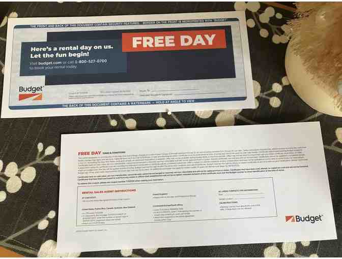 5-Day Avis Car Rental!