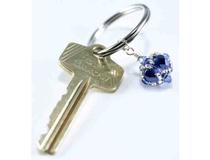 Proud of U. Hand Sewn Bead Key Ring