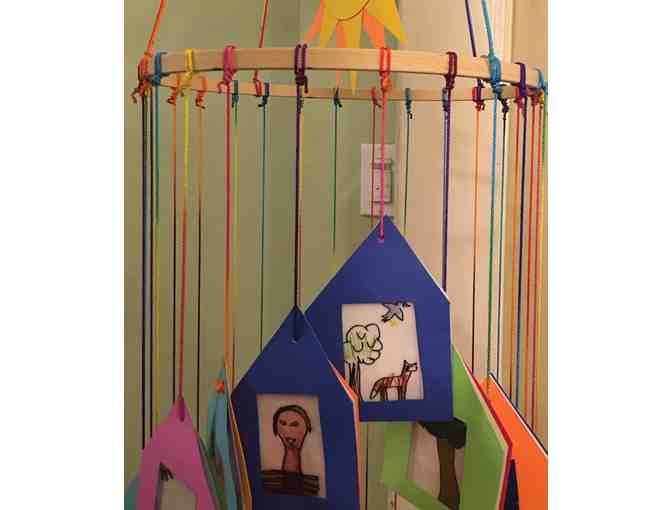 German 1st Grade Class Project - 'Neighborhood' Mobile