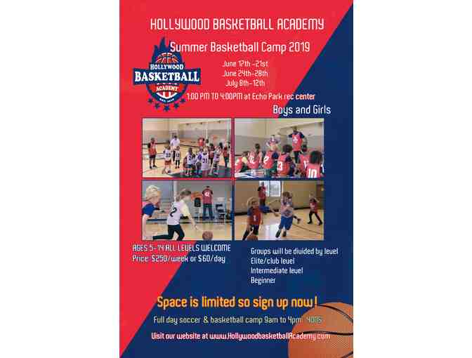Hollywood Basketball Academy - 1 week Half day Summer Basketball Camp: $250 value