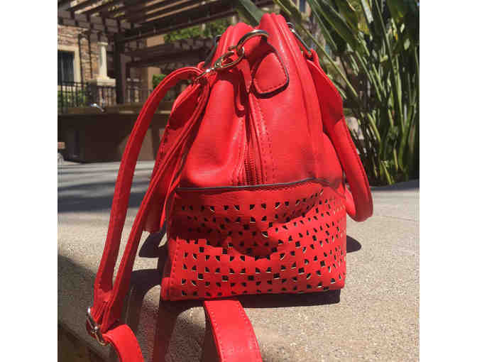 Red Handbag & Necklace