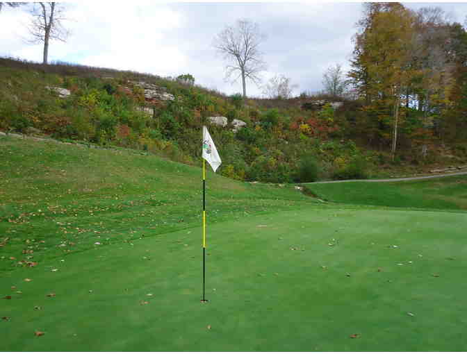 Lucas Oil Golf Course - A foursome with carts