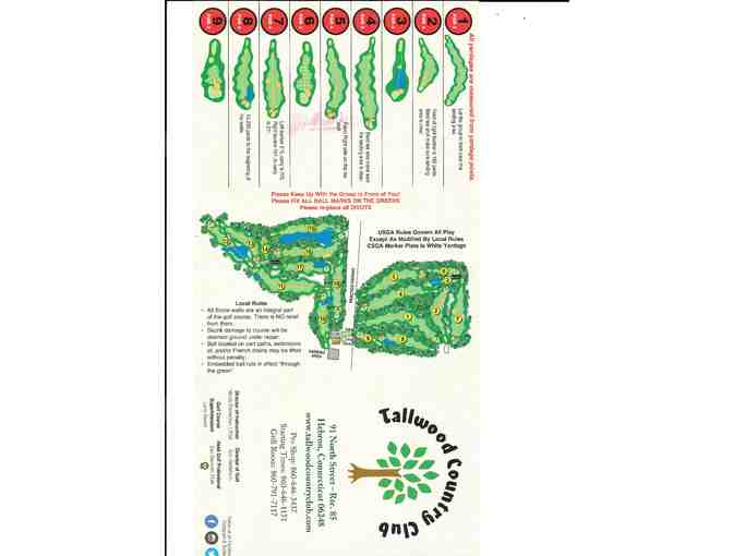 Tallwood Country Club - One foursome with carts
