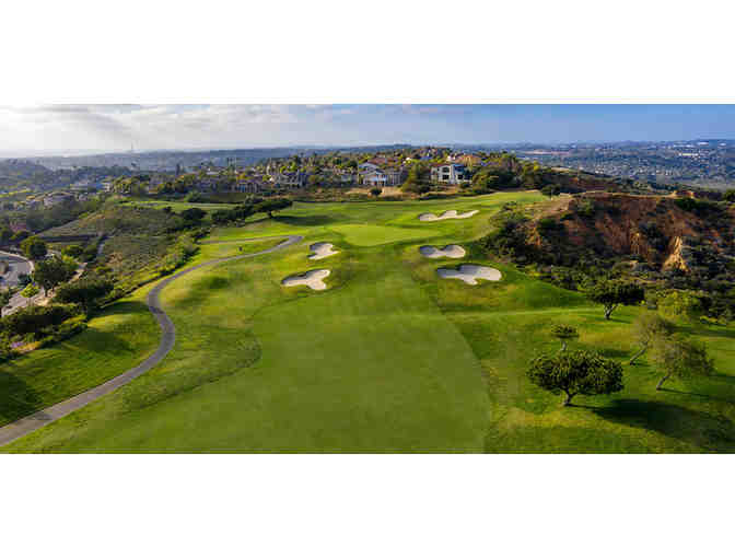 Encinitas Ranch Golf Course - a foursome with range balls