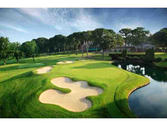 The Muttontown Club - a foursome with carts and range balls