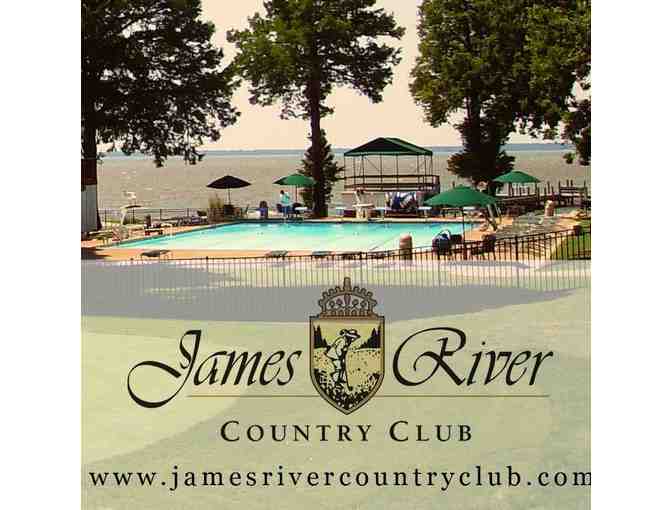 James River Country Club - a foursome with carts and range balls