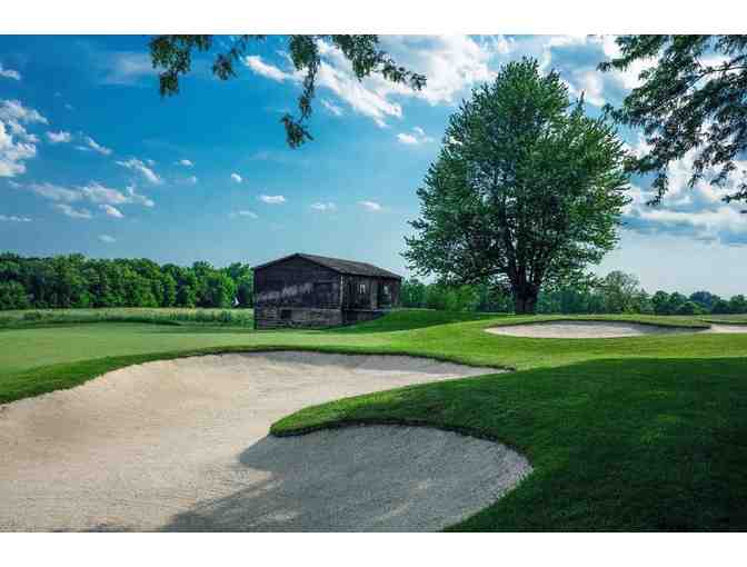 TPC Deere Run - One foursome with cart and practice balls