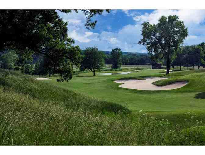 TPC Deere Run - One foursome with cart and practice balls