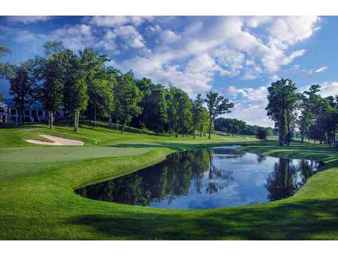 TPC Deere Run - One foursome with cart and practice balls