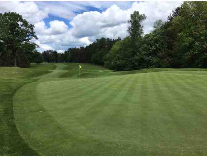 Teugega Country Club - One foursome with carts, practice green, and range