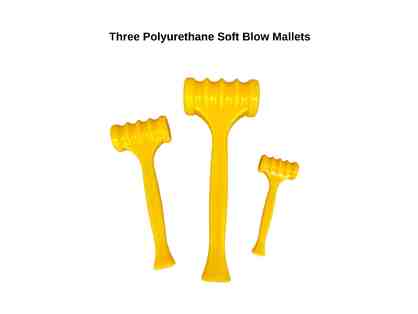 Three Polyurethane Soft Blow Mallets