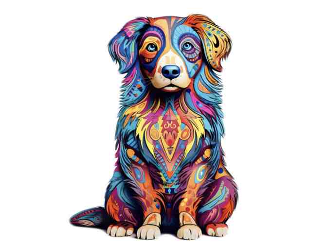 Set of 5 Unique Dog Puzzles