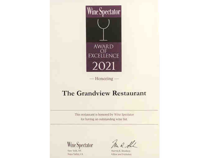 Little Feather Cabernet & A Little LAN Reserva from The Grandview Restaurant