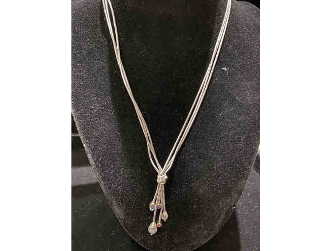 Three Strand - Stoned Snake Necklace