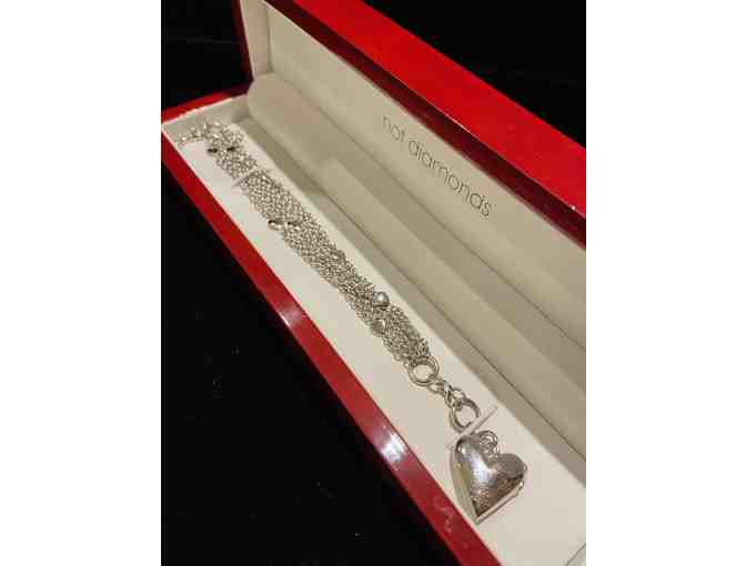 Sterling Silver Clamour Locket Bracelet