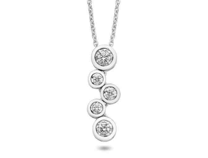 Dazzling 10KT White Gold Bubble Necklace -Get Ready to Shine!