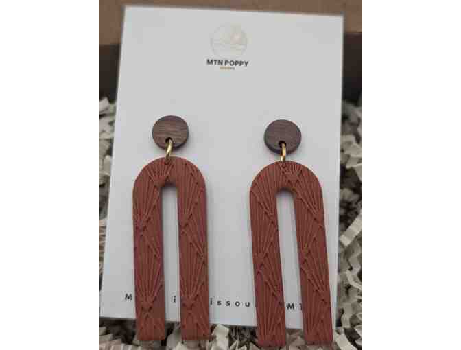 Long Arches Clay Earrings