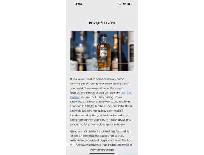 Bourbon 'Gift Box', (Whiskey, Litchfield Distillery - 92 Proof)