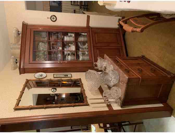 Furniture, Vintage (1960) - Henkel Harris, Corner Cabinet (Original Receipts)